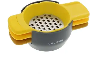 CALITEK Stacking Grater and Zester Set Stainless Steel Blades-Multicoloured