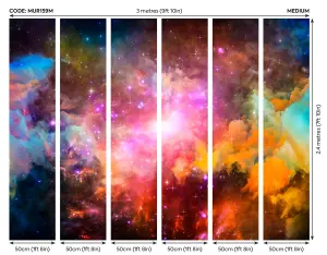 Origin Murals Galaxy Stars in Space Matt Smooth Paste the Wall Mural 300cm wide x 240cm high