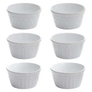 Le Petit Four - Ramekins - Set of 6 - White (Set of 6)