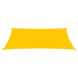 Berkfield Sunshade Sail 160 g/m2 Yellow 2.5x3.5 m HDPE