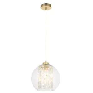 Harbour Studio Mallorie Gold Light pendant, (Dia)250mm