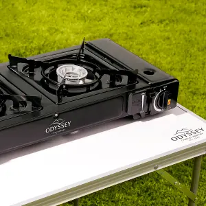 Odyssey Portable Camping Gas Stove Cooker Double