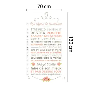 Walplus French Floral Quote Wall Sticker Wall Decal Decoration with Swarovski