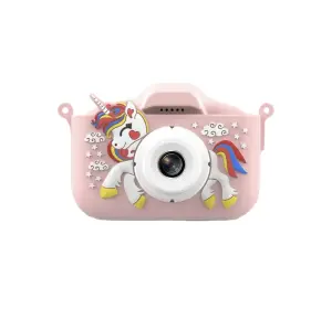 Pink New Mini Children HD Digital Toy Unicorn Camera