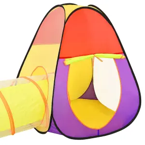 Berkfield Children Play Tent with 250 Balls Multicolour 255x80x100 cm