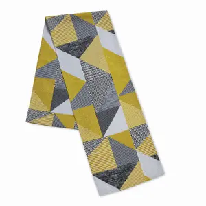 Catherine Lansfield Dining Larsson Geo 33x220 cm Runner Ochre