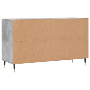 Berkfield Shoe Cabinet Concrete Grey 102x36x60 cm Engineered Wood