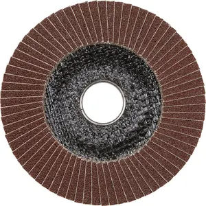 Premium 100mm Aluminium Oxide Flap Disc - 16mm Bore - 60 Grit for Surface Preparation