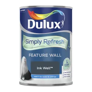 Dulux One coat Ink well Matt Emulsion paint, 1.25L