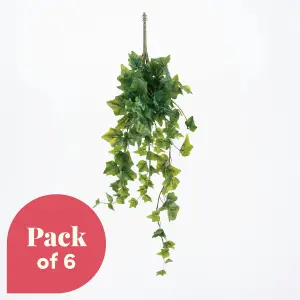 Blooming Artificial - 70cm / 2.25ft Green Fake Ivy Foliage Bush Multi-Pack