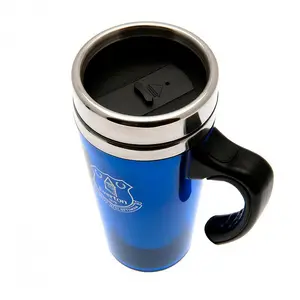 Everton FC Crest Travel Mug Blue/Silver (One Size)