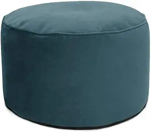 rucomfy Velvet Pouffe Beanbag - Teal