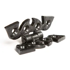 Hammer & Tongs - Ornate Cabinet Hinge - H75mm - Black