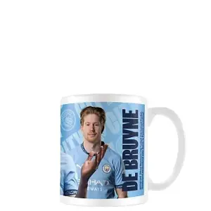 Manchester City FC Kevin De Bruyne 325ml Mug Blue/White (One Size)