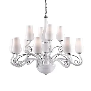 Luminosa Modern Chandeliers White 12 Light , E14