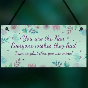 Best Nan Gift Hanging Plaque Nan Birthday Christmas Gift For Her From Grandchildren