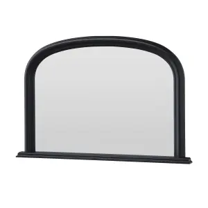 Overmantle Arched Contemporary Mirror Black 112(w)x77cm(h)