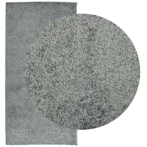 Shaggy Rug PAMPLONA High Pile Modern Green 100x200 cm