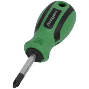 High-Quality Pozi Head Screwdriver 2 x 38mm with Soft Grip Handle