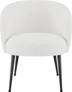 DUSK Indy Bouclé Accent Chair - Off White