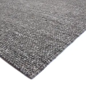 Charcoal Modern Plain Luxurious Easy to Clean Handmade Rug For Bedroom LivingRoom and Dining Room -200cm X 300cm