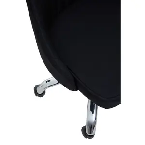 Interiors by Premier Alexi Black Fabric Office Chair