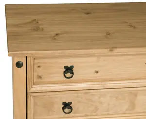 Corona Chest Of Drawers 5 Drawer Large Mexican Solid Pine