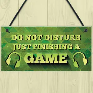 Novelty Gaming Sign For Dad Son Boys Bedroom Man Cave Wall Art Gamer Gift