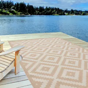 Ecology Collection Outdoor Rugs in Beige  100be