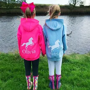 Girls Personalised Horse Riding Activity Hoodie 1108