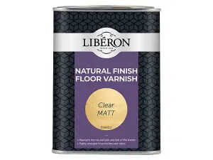 Liberon Natural Finish Floor Varnish Clear Matt 1 litre