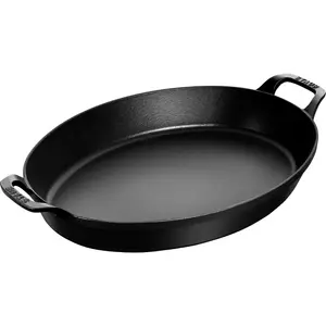 STAUB Cast Iron Oven Dish Black