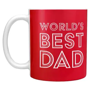 England FA Worlds Best Dad Mug Red/White (One Size)