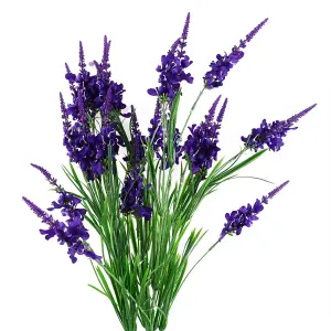 Pack of 6 x 80cm Purple Larkspur Artifical Stem