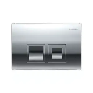 Geberit DELTA35 Gloss Chrome Dual Flush Plate DELTA 50 UP100 Concealed Cisterns