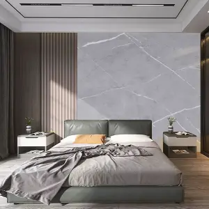 Grey Marble Effect PVC Self Adhesive Wallpaper Roll Kitchen Wallpaper 1.8m²