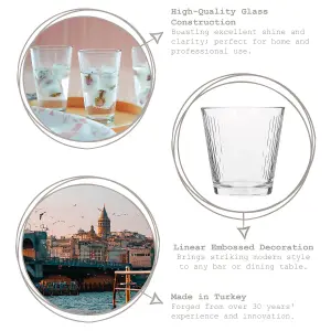 LAV Nora Glass Tumblers - 255ml - Pack of 12