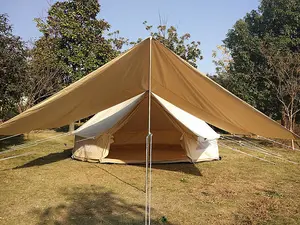 Outdoor Sun Canopy Shelter 4x3m Front Awning for/with Camping Bell Tent