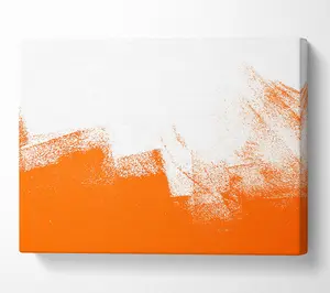 Orange Wash Canvas Print Wall Art - Medium 20 x 32 Inches