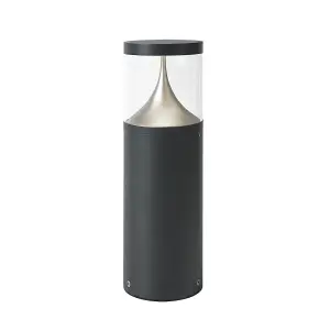 Elstead Egersund Integrated LED Outdoor LED Medium Bollard, Graphite, IP65