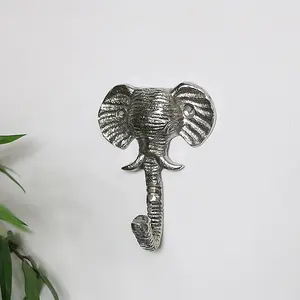 Melody Maison Silver Elephant Head Wall Hook