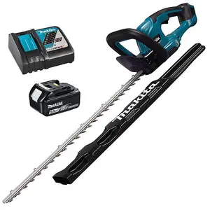 Makita DUH607 Hegde Trimmer 60cm 18v LXT Li-ion Electric Break 600mm 1x 5ah Kit