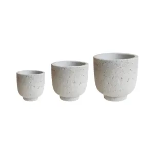 Outdoor Seattle Slate Planter Set of 3