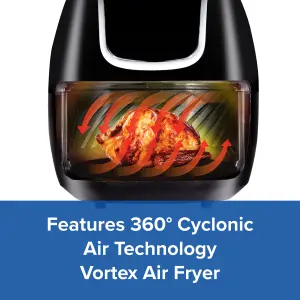 Power XL Vortex Air Fryer -  Black 4.7L