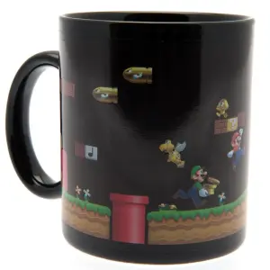 Super Mario Heat Changing Mug Black/Gold (One Size)