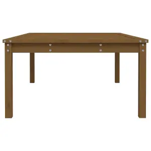 Berkfield Garden Table Honey Brown 121x82.5x45 cm Solid Wood Pine