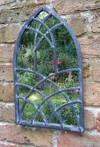 Shillington Arched Window Mirror Screen for a Home or Garden 40cm