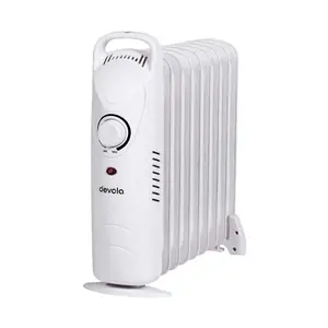 Mini Oil Filled Radiator Low Energy Electric Heater 800W White