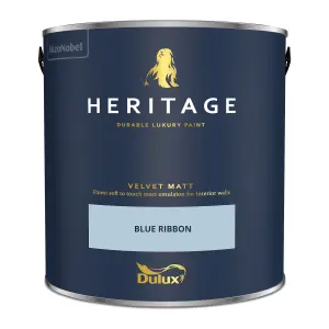 Dulux Trade Heritage Blue Ribbon Velvet matt Wall paint, 2.5L