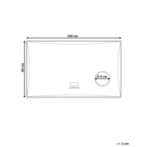 LED Bathroom Mirror ONLAY Silver